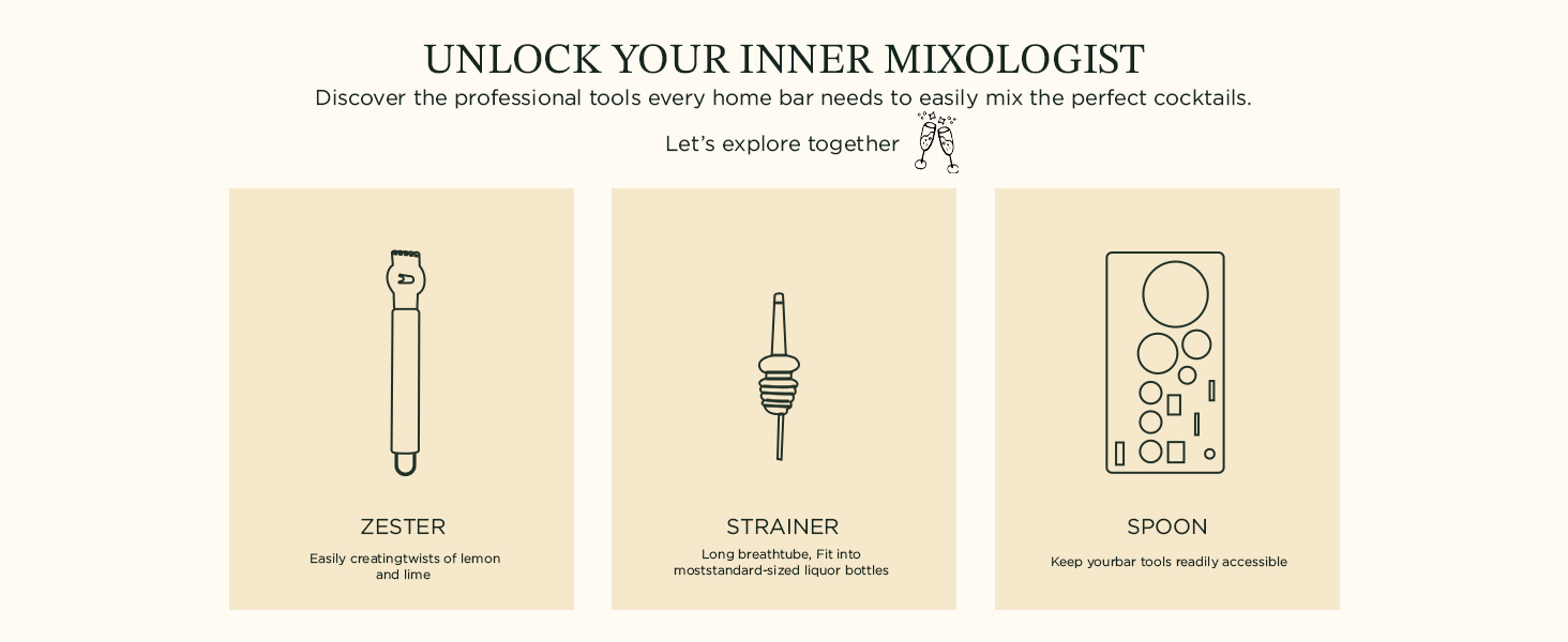 KITESSENSU Boston Shaker Set Mixology Bartender Kit | Premium Cocktail Shaker Kit with Stand Professional Home Bar Tools Accessories: Martini Shaker, Citrus Tools, Fine Mesh Strainers, Muddler, Jigger