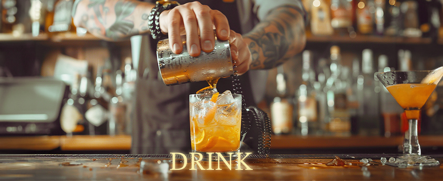 KITESSENSU Boston Shaker Set Mixology Bartender Kit | Premium Cocktail Shaker Kit with Stand Professional Home Bar Tools Accessories: Martini Shaker, Citrus Tools, Fine Mesh Strainers, Muddler, Jigger