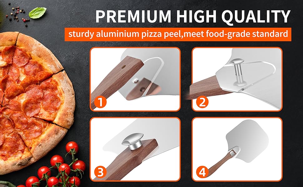 Aluminum Pizza Peel 12x14