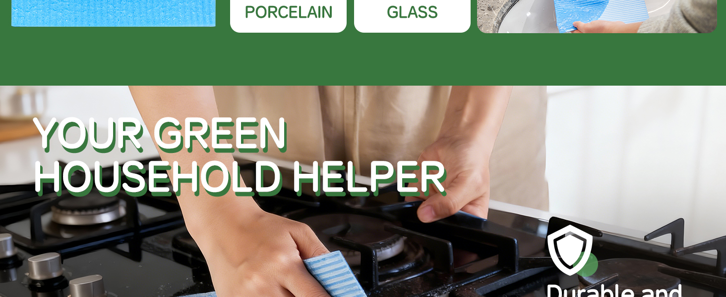 Swedish Dishcloths for Kitchen 10 Pack, Cellulose Sponge Cloths of Reusable Dish Cloths for Cleaning,Super Absorbent Dish Towels for Washing Dishes