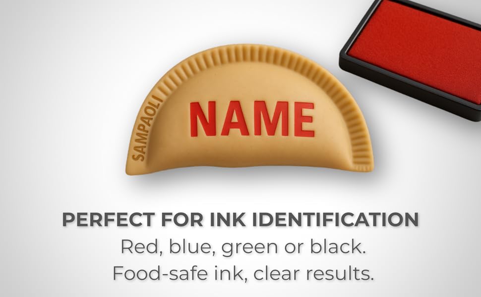 Sellos para empanadas, Empanada Maker Stamp, Special Non-Slip Handle, Custom, Pastry Stamp, Personalized Food Stamp, Chefs & Restaurants. (CUSTOMIZABLE) up to 4 Inches.