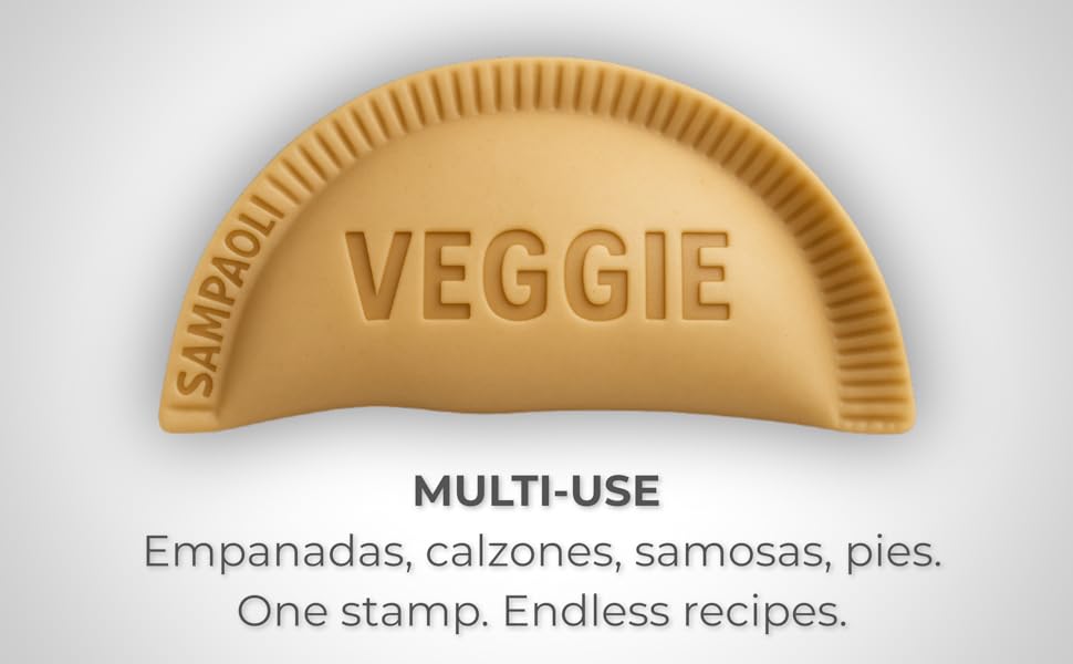 Sellos para empanadas, Empanada Maker Stamp, Special Non-Slip Handle, Custom, Pastry Stamp, Personalized Food Stamp, Chefs & Restaurants. (CUSTOMIZABLE) up to 4 Inches.