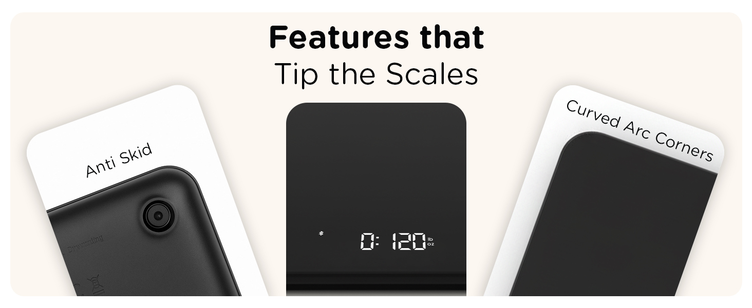 Qahar Food Scale with Nutritional Calculator, Waterproof LED Display Digital Kitchen Scale for Weight Loss Cooking Baking Keto Macro Diet, Calorie Counting, Black Glass, 22lb/10kg