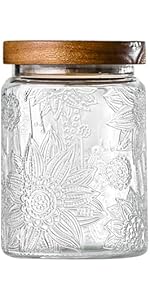 3-Pack 24oz Glass Jar With Airtight Lid,Kitchen Canisters For Countertop,Coffee Sugar Container Set,Pantry Glass Storage Containers For Flour,Candy,Loose Tea,Snack, mason jars