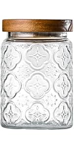 3-Pack 24oz Glass Jar With Airtight Lid,Kitchen Canisters For Countertop,Coffee Sugar Container Set,Pantry Glass Storage Containers For Flour,Candy,Loose Tea,Snack, mason jars