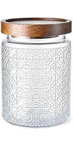 3-Pack 24oz Glass Jar With Airtight Lid,Kitchen Canisters For Countertop,Coffee Sugar Container Set,Pantry Glass Storage Containers For Flour,Candy,Loose Tea,Snack, mason jars