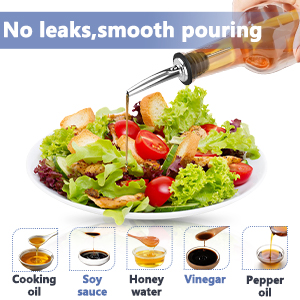 60-Pack Stainless Steel Pour Spouts for Liquor Bottles Oil Vinegar and Wine,Liquor Bottle Pourers with Rubber Dust Caps,Bar accessories,Pourers for Bartending