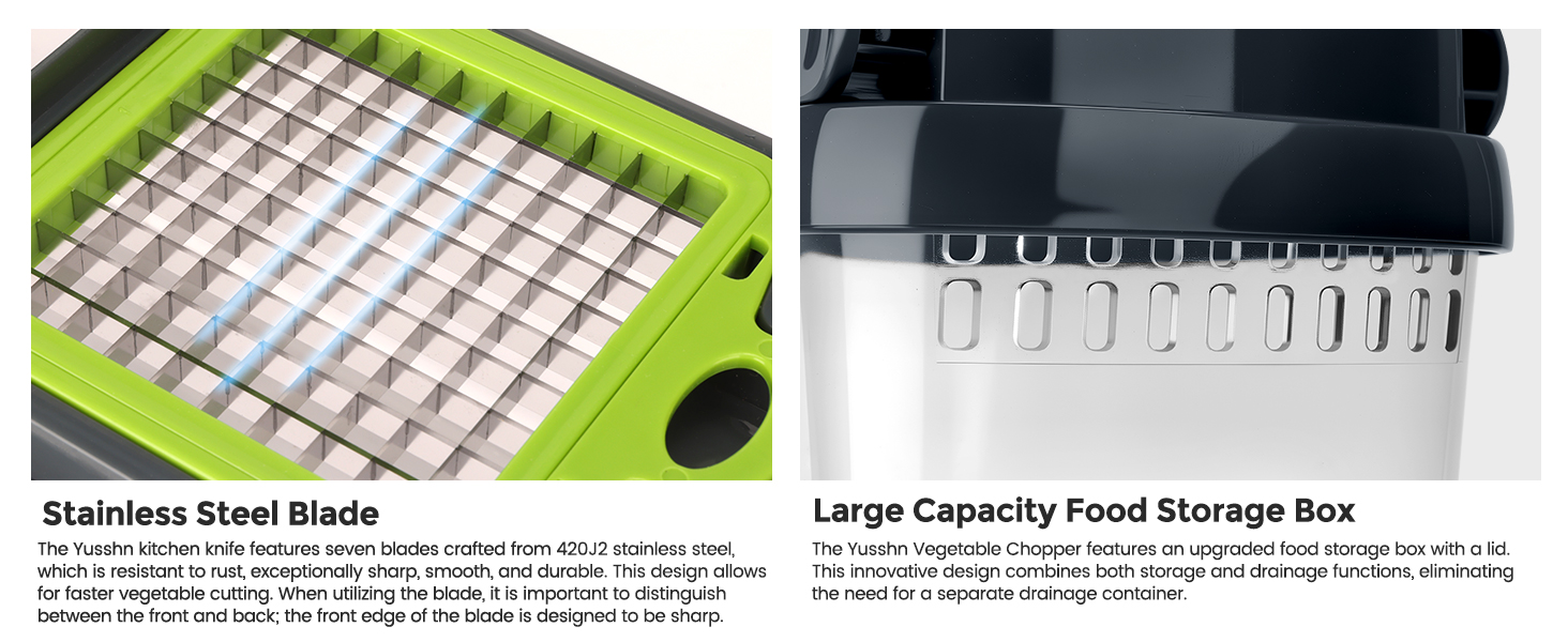 Vegetable Chopper,12-in-1 Multifunctional Food Chopper,Professional Onion Chopper with 7 Blades,Vegetable Cutter with Container for Salad,Potato,Carrot,and Garlic; Essential Kitchen Tool(Grey)