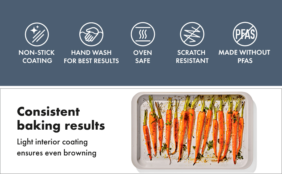 OXO Good Grips Non-Stick Pro Ceramic Coated Metal Bakeware 9” Square Cake Pan – Storm Blue