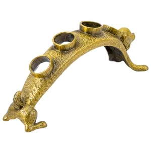 Garneck Animal Shape Bottle Stoppers Rack Wine Vacuum Stopper Display Metal Wine Plug Holder