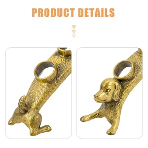 Garneck Animal Shape Bottle Stoppers Rack Wine Vacuum Stopper Display Metal Wine Plug Holder
