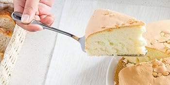 Cake Pie Server, 2 Pack Stainless Steel Pizza Pastry Cake Slicer Server Set, Cake Cutter with Serrated Edges for Kitchen, Restaurants, Wedding, Birthdays and Parties