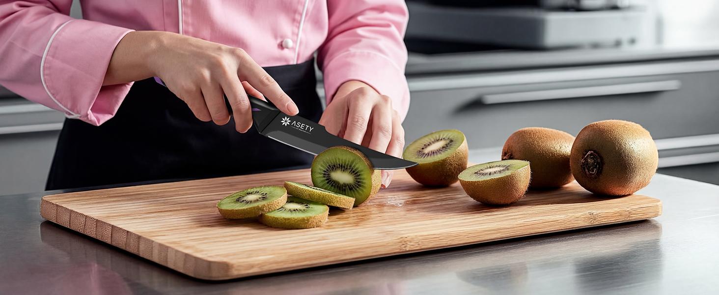 Knife Set - 15 PCS Kitchen Knife Set with Built-in Knife Sharpener Block - Stainless Steel Knife Block Set - Dishwasher Safe, Elegant Box for Men Women