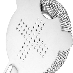 HOZEON 12 Pcs 6.5 Inches Cocktail Strainer, Stainless Steel Bar Strainer Tool, 2 Prong Bartender Strainer for Bar Restaurant Home, Silver