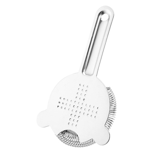 HOZEON 12 Pcs 6.5 Inches Cocktail Strainer, Stainless Steel Bar Strainer Tool, 2 Prong Bartender Strainer for Bar Restaurant Home, Silver