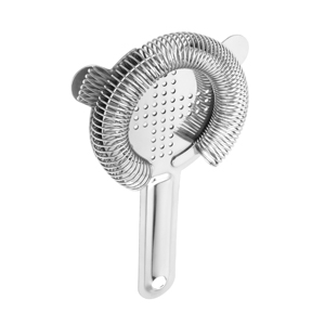HOZEON 12 Pcs 6.5 Inches Cocktail Strainer, Stainless Steel Bar Strainer Tool, 2 Prong Bartender Strainer for Bar Restaurant Home, Silver