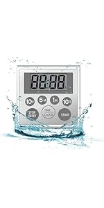 60 Minute Wind Up Timer, Visual Mechanical Timer with Loud Alarm, Manual Countdown Timers for Classroom, Home, Study and Cooking (White)