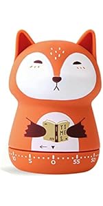 60 Minute Wind Up Timer, Visual Mechanical Timer with Loud Alarm, Manual Countdown Timers for Classroom, Home, Study and Cooking (White)