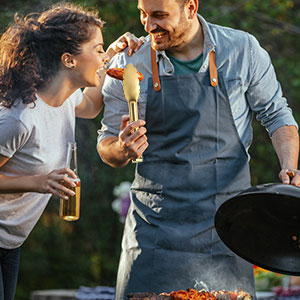 Sunenlyst 4 Pack Gold Buffet Tongs, 9 Inch Stainless Steel Serving Tongs for Food, Salad, Steak, Appetizer, Snack and Small Food (GOLD, 9INCH)