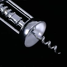 Plated Winged Corkscrew Wine Opener Silver Wine Bottle Opener for Effortless Cork Removal Simple Practical Design for Home
