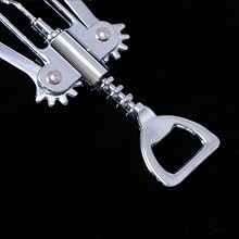 Plated Winged Corkscrew Wine Opener Silver Wine Bottle Opener for Effortless Cork Removal Simple Practical Design for Home