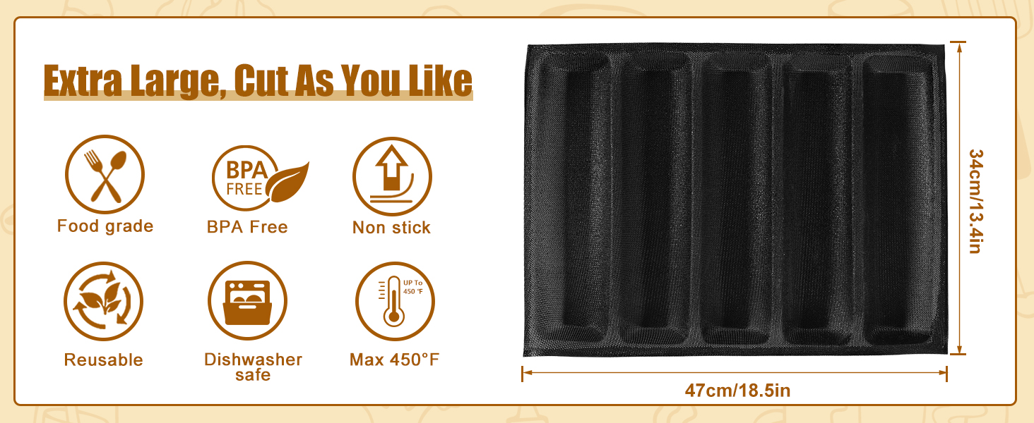 KR KITCHENRAKU Upgraded Silicone Perforated Baking Forms 13.4