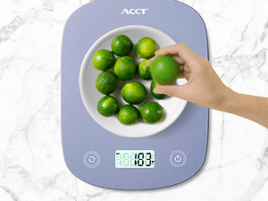 Digital Food Scale 11lb/0.1oz, Digital Kitchen Scale Weight in Grams & Oz, Cook Scale for Baking and Meal Prep, 6 Units with Tare Function, LCD Display (Purple)