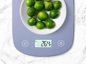 Digital Food Scale 11lb/0.1oz, Digital Kitchen Scale Weight in Grams & Oz, Cook Scale for Baking and Meal Prep, 6 Units with Tare Function, LCD Display (Purple)