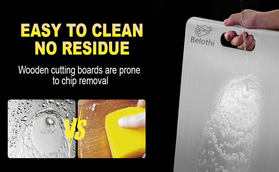 304 Stainless Steel Cutting Board, non toxic cutting boards for kitchen, Dishwasher Safe and Hygienic Heavy Duty Chopping Board for Meat Vegetable Fruit(15"x 11",13"x 9",10"x 6")