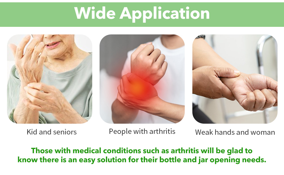 3PCs Rubber Jar Openers, Multi-Function Bottle Opener Gripper Pad for Seniors with Arthritis Weak Hands, Non-Slip Jar Grippers for Easy Opening Jars, Kitchen Easy Top Opener Tool