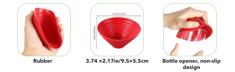 3PCs Rubber Jar Openers, Multi-Function Bottle Opener Gripper Pad for Seniors with Arthritis Weak Hands, Non-Slip Jar Grippers for Easy Opening Jars, Kitchen Easy Top Opener Tool