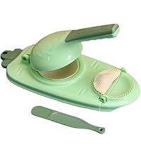 3 In 1 Dumpling Maker Press Kitchen Empanada Maker Press Baozi Bun Mold Manual Pastry Dumpling Wrapper Machine for Chinese Food, Empanada, Ravioli, Pierogi, Hand Pie (Light Blue)