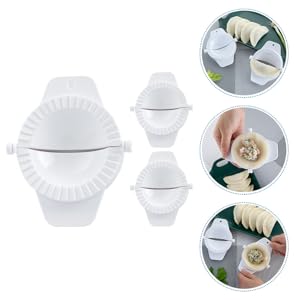 DECHOUS 3Pcs Small Dumpling Maker Press Mold Reusable Kitchen Empanada Press Plastic Dumpling Pastry Press, Easy to Use, for Pierogi, Pastelitos, Calzone, Turnovers