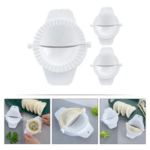 DECHOUS 3Pcs Small Dumpling Maker Press Mold Reusable Kitchen Empanada Press Plastic Dumpling Pastry Press, Easy to Use, for Pierogi, Pastelitos, Calzone, Turnovers