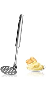 316 Stainless Steel Fat Separator Ladle with Z-Hook, Gravy Separator & Skimmer Spoon for Cooking, Hanging Soup Ladle for Kitchen, Oil Strainer and Grease Skimmer