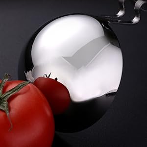 316 Stainless Steel Fat Separator Ladle with Z-Hook, Gravy Separator & Skimmer Spoon for Cooking, Hanging Soup Ladle for Kitchen, Oil Strainer and Grease Skimmer