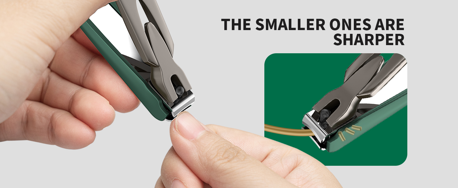 Nail Clippers for Men with Catcher, 2-Pack Large & Small Anti-Splash Nail Clippers for Fingernails & Toenails, Sharp Stainless Steel Heavy-Duty Self-Collecting Nail Cutter for Men Women