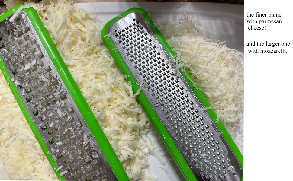 Zester Grater Set of 2, Cheese Grater for Kitchen Lemon Zester Tool Garlic Grater Ginger Grater, Kitchenaid Food Grater with Handle Handheld, Sharp Stainless Steel Blade with Protective Cover