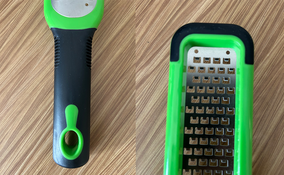 Zester Grater Set of 2, Cheese Grater for Kitchen Lemon Zester Tool Garlic Grater Ginger Grater, Kitchenaid Food Grater with Handle Handheld, Sharp Stainless Steel Blade with Protective Cover