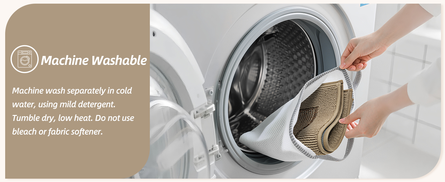 BEQHAUSE Kitchen Rugs and Mats Set of 2 Non-Slip Kitchen Mats for Floor, Absorbent and Stain Resistant Kitchen Runner, Machine Washable Rugs for Kitchen, Laundry & Sink, 20