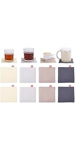 6 pcs Gold Drink Coaster with Holder Non-Slip Metal Cup Mat Flat Round Drink Coasters for Wedding Drinks Coffee Table Glass Mug Hotel Bar Teacup Party Supplies