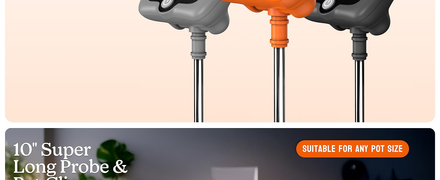 Digital Candy Thermometer with Pot Clip, 10