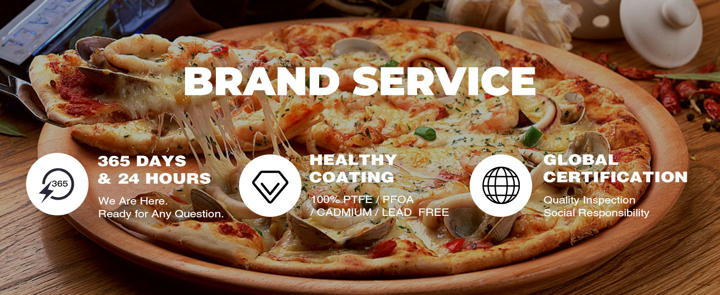 HONGBAKE 2 Pack Pizza Pan 14 Inch with Holes, Rust-Free Nonstick Pizza Pan for Oven, 0.8mm Carbon Steel Perforated Pizza Tray with Wider Handles, Round Baking Sheet for Frozen & Homemade Pizza, Grey