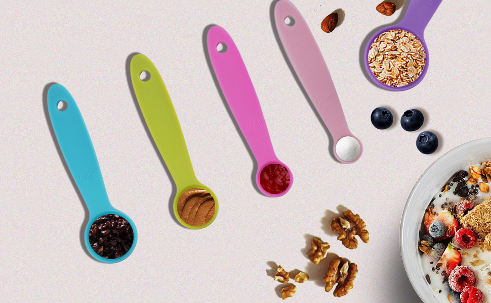 10PCS Measuring Spoons and Cups Set Stackable Nesting Cups Spoons for Cooking Baking Supplies, Kitchen Gadgets Essentials Tools