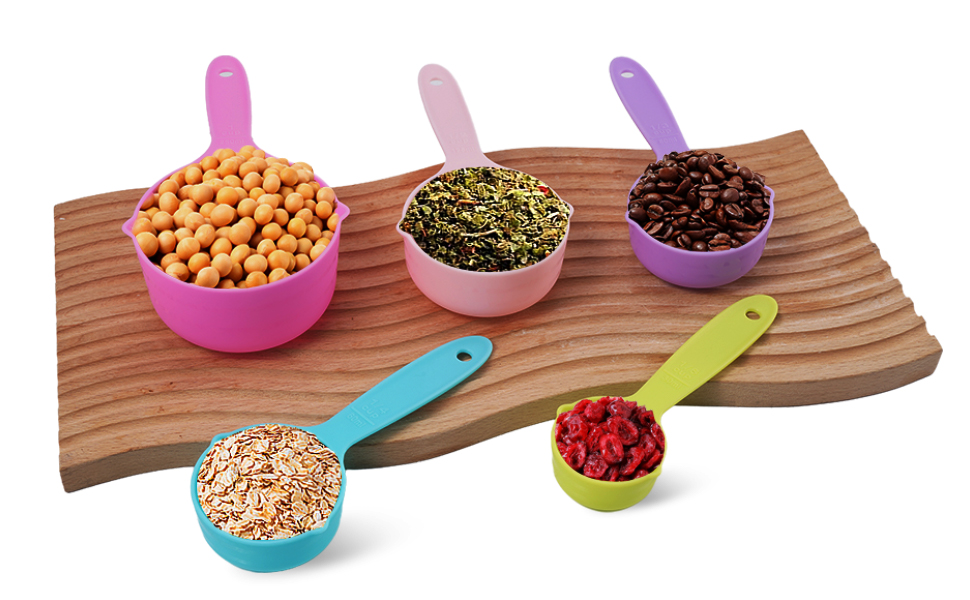 10PCS Measuring Spoons and Cups Set Stackable Nesting Cups Spoons for Cooking Baking Supplies, Kitchen Gadgets Essentials Tools