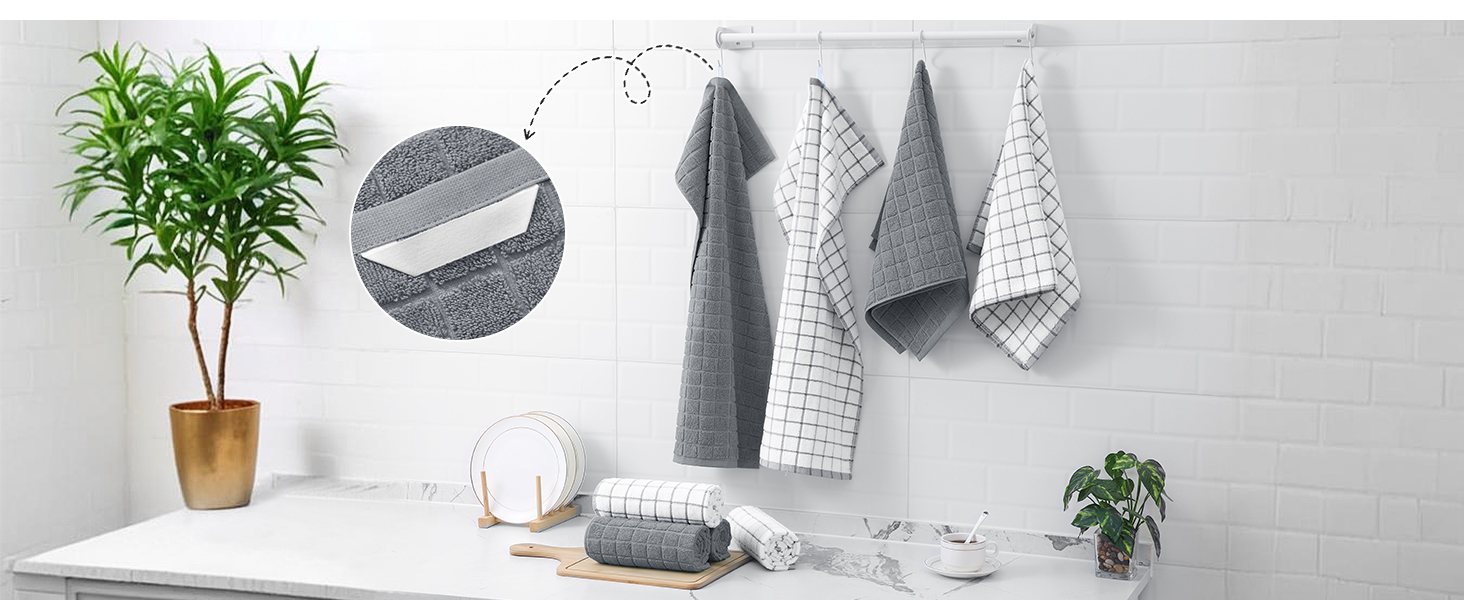 Homaxy Premium Cotton Kitchen Towels 16