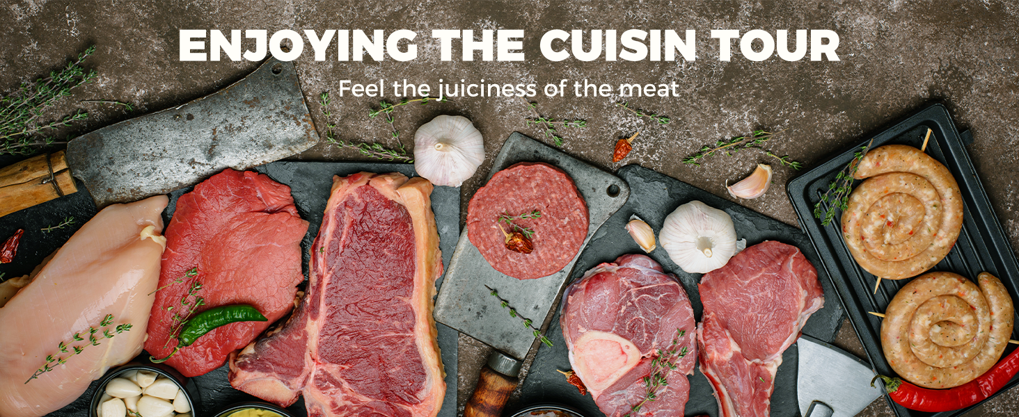 Kitexpert Meat Tenderizer 48 Ultra Sharp Blades Meat Tenderizer Tool with Stainless Steel Needle, Detachable Base for Easy Cleaning, Heavy Duty Tenderizer for Chicken, Steak