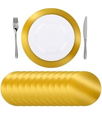 SHACOS 100 PCS Round Paper Placemats 13 inch Disposable Paper Place Mats for Dinner Wedding Birthday Party Festival Table Decoration Indoor Outdoor, Dusty Blue