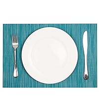 SHACOS 100 PCS Round Paper Placemats 13 inch Disposable Paper Place Mats for Dinner Wedding Birthday Party Festival Table Decoration Indoor Outdoor, Dusty Blue