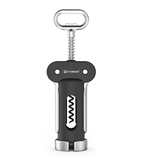 KITCHENDAO 2-in-1 Wine Aerator Pourer and Stopper, Premium Wine Air Aerator Pourer Decanter Spout Dispenser No Drip or Spill-Improve Taste and Bouquet Instantly- BPA Free-Dishwasher Safe - Black